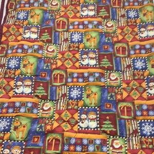 Quilted style holiday season blanket, or throw